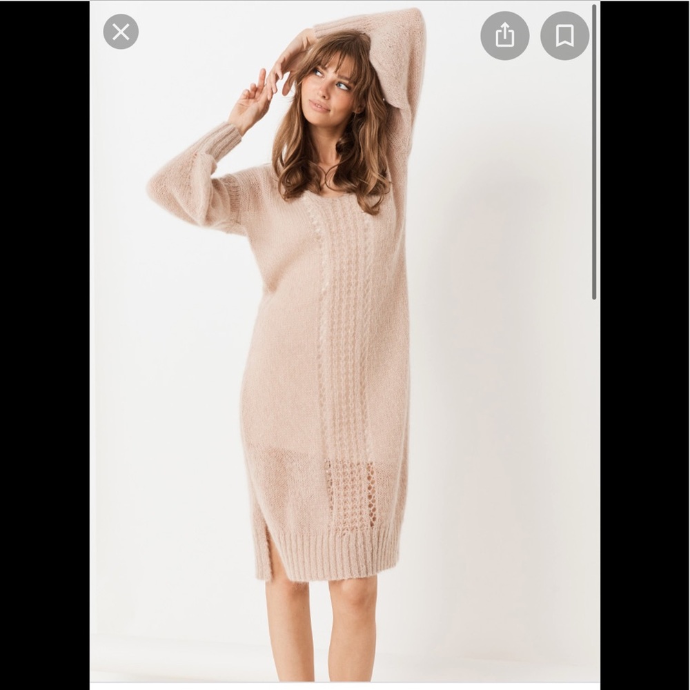 Mohair knit dress